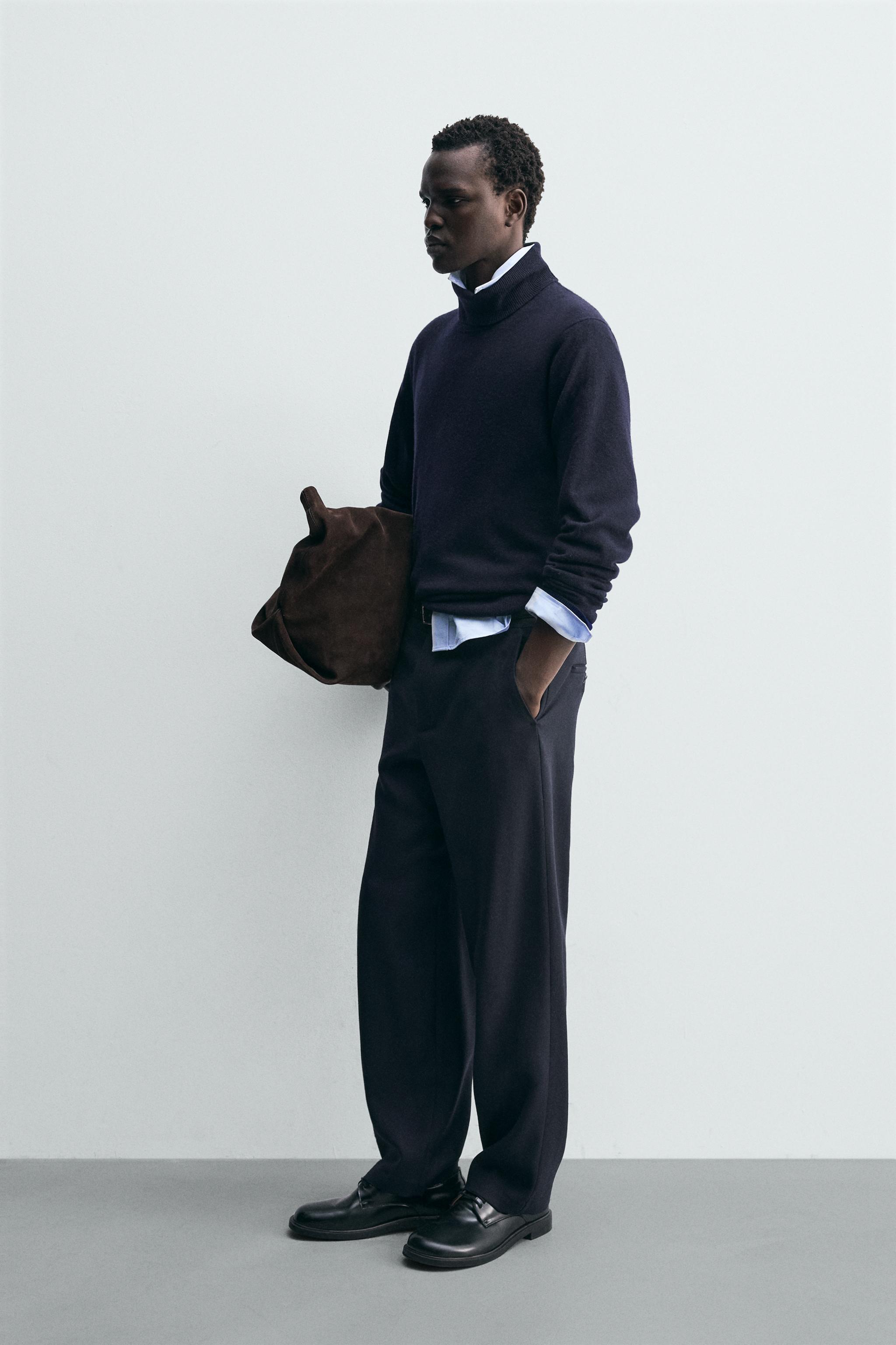 PANTALON STRAIGHT FIT 100% LAINE